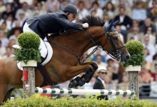 Albert Zoer of the Netherlands rides on his horse Sam.jpg